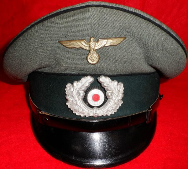 WW2 GERMAN ARMY NCOS ENGINEER TROOPS PEAKED UNIFORM CAP