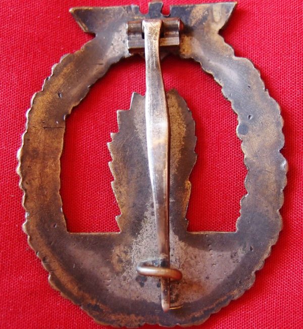 WW2 GERMAN NAVY MINESWEEPER BADGE - Image 2