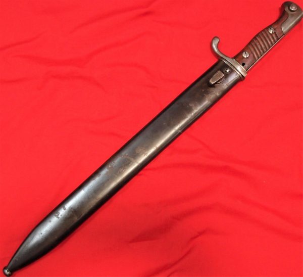 WW1 GERMAN ARMY 98.05 SAWBACK BUTCHER BAYONET SWORD BY E & F HORSTER SOLINGEN - Image 12