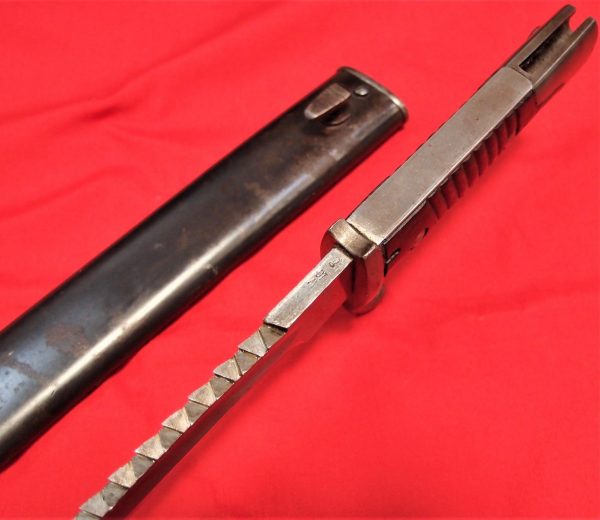 WW1 GERMAN ARMY 98.05 SAWBACK BUTCHER BAYONET SWORD BY E & F HORSTER SOLINGEN - Image 5