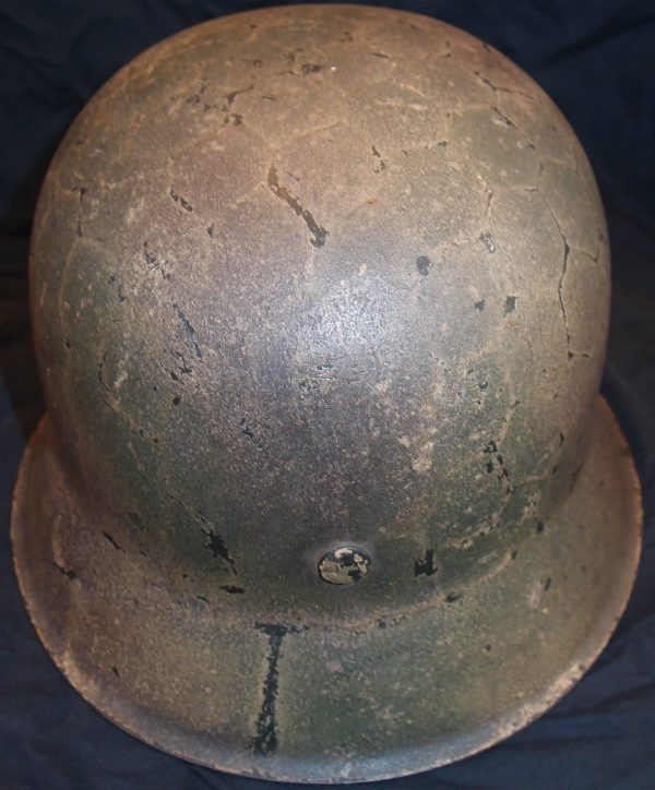 WW2 GERMAN ARMY M42 CHICKEN WIRE CAMOUFLAGE STEEL HELMET - Image 4