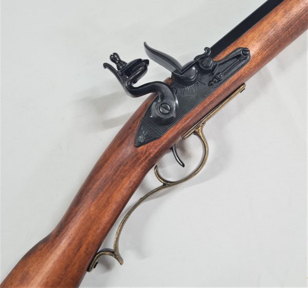 REPLICA AMERICAN 18TH KENTUCKY FLINTLOCK CARBINE RIFLE MUSKET BY DENIX