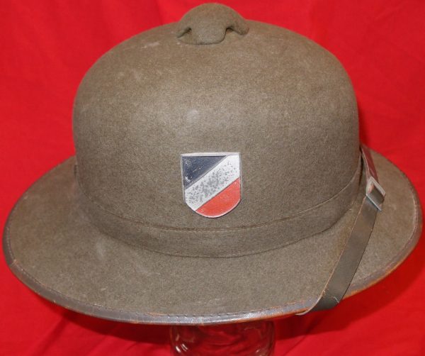 WW2 GERMAN ARMY TROPICAL PITH HELMET (tropenhelm) AFRIKA KORPS