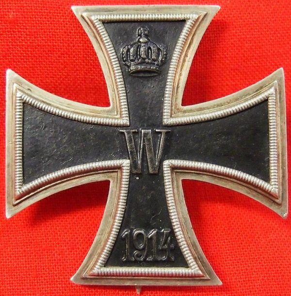 WW1 GERMAN IRON CROSS 1ST CLASS BADGE AWARD MEDAL FOR BRAVERY COMBAT CD 800