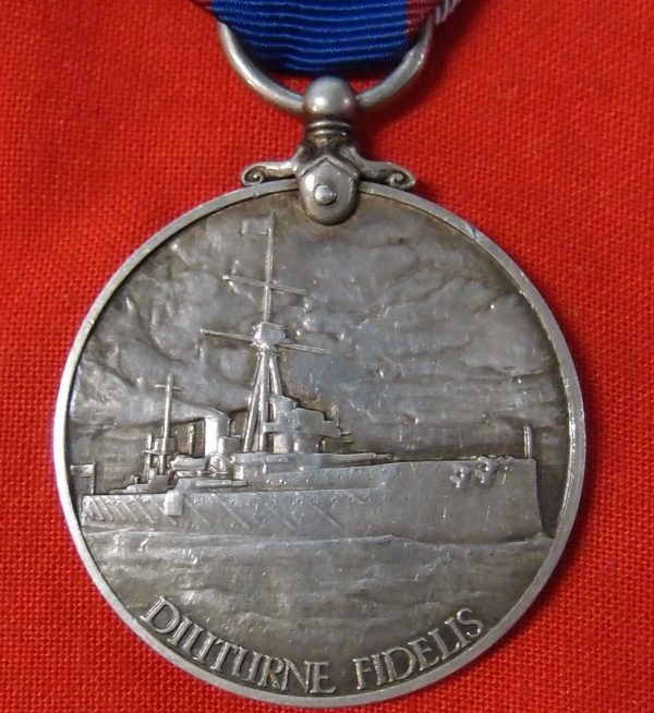 WW1 ERA BRITISH ROYAL FLEET RESERVE LONG SERVICE & GOOD CONDUCT MEDAL - Image 2