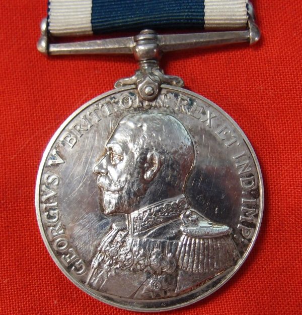 WW1 BRITISH NAVY LONG SERVICE GOOD CONDUCT MEDAL HMS PEMBROKE