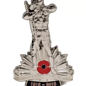 ANZAC WW1 100TH ANNIVERSARY SILVER LIMITED EDITION BADGE MEDAL NUMBERED