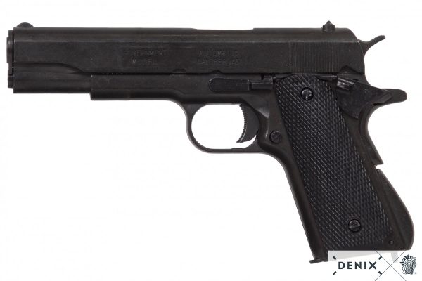 REPLICA M1911 US COLT HAND GUN PISTOL DENIX - BLACK STRIP DOWN TYPE - Image 3