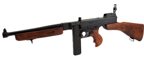 REPLICA WW2 US M1928A1 THOMSON SUB MACHINE GUN BY DENIX - Image 2