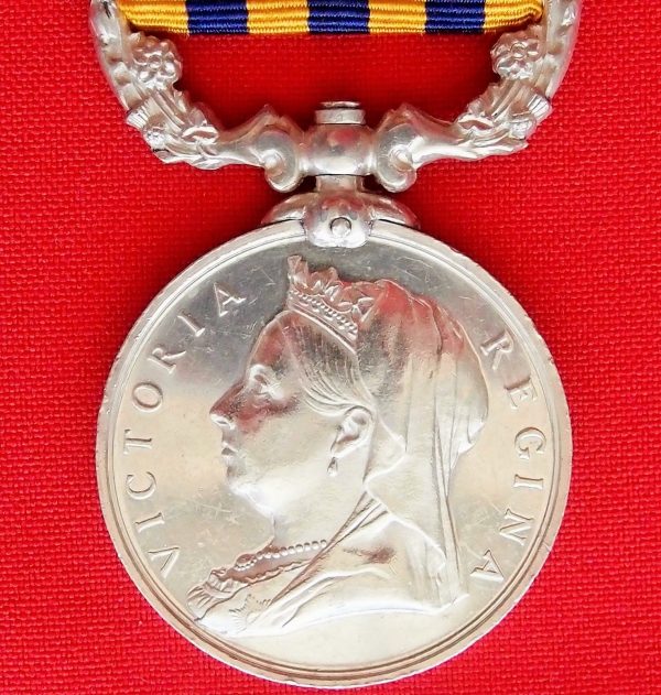 VINTAGE RARE BRITISH SOUTH AFRICA COMPANY CAMPAIGN MEDAL RHODESIA BELINGWE MINT - Image 3