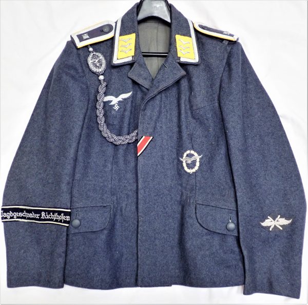 WW2 GERMAN AIR FORCE LUFTWAFFE FLIGHT SERGEANT’S UNIFORM JACKET | JB ...