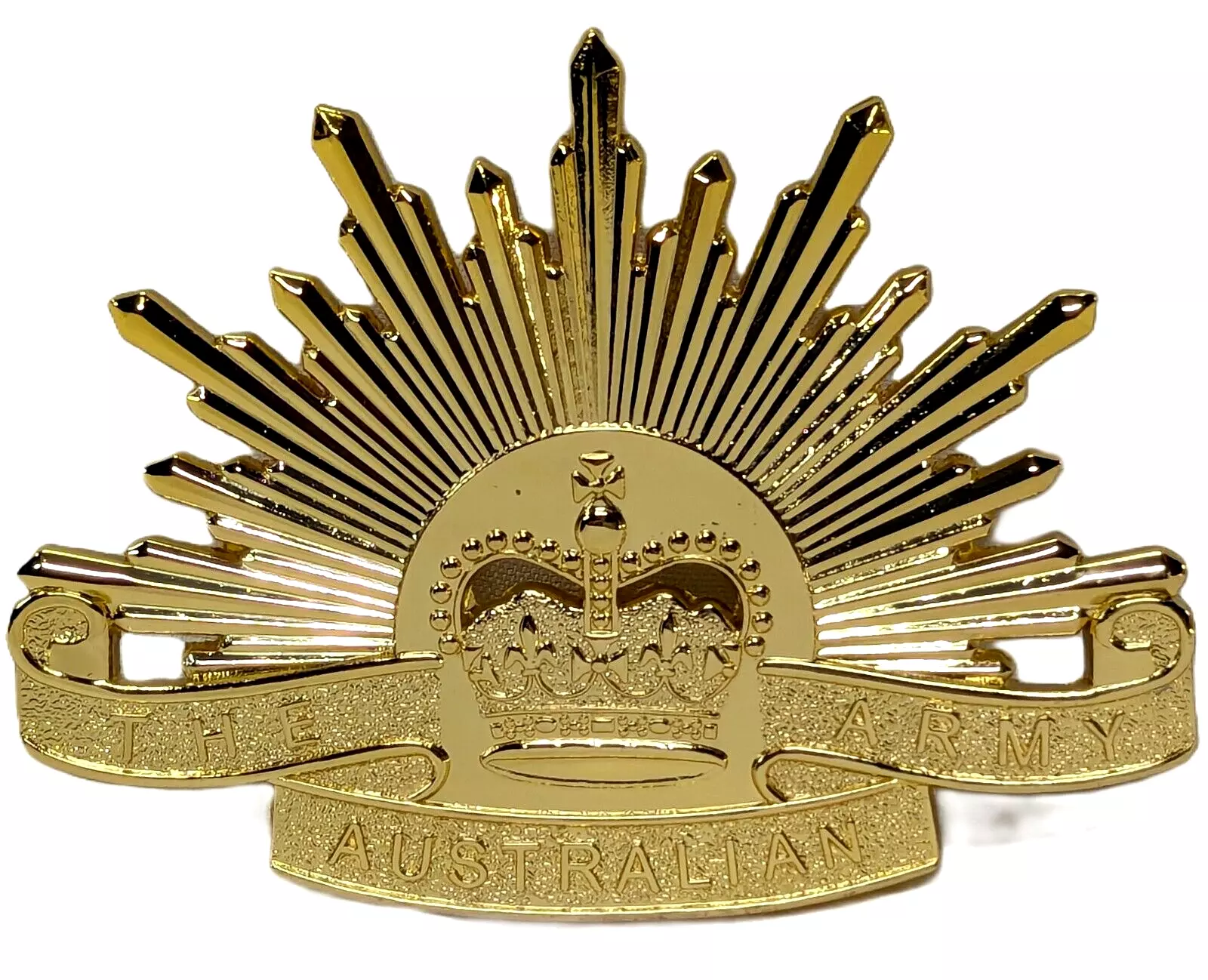 *IRAQ EAST TIMOR AFGHANISTAN WAR AUSTRALIAN ARMY RISING SUN UNIFORM CAP BADGE - Image 2