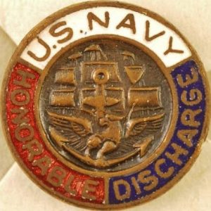 WW2 US NAVY HONOURABLE DISCHARGE BADGE | JB Military Antiques