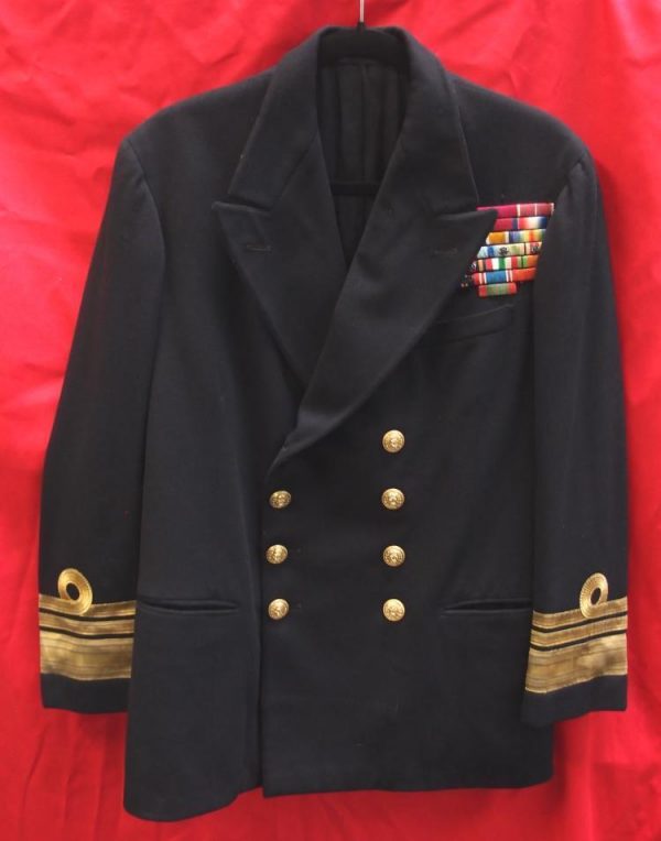 **SOLD** WW2 BRITISH ROYAL NAVY UNIFORM VICE ADMIRAL WILLIAM LONGLEY COOK CB DSO - Image 2