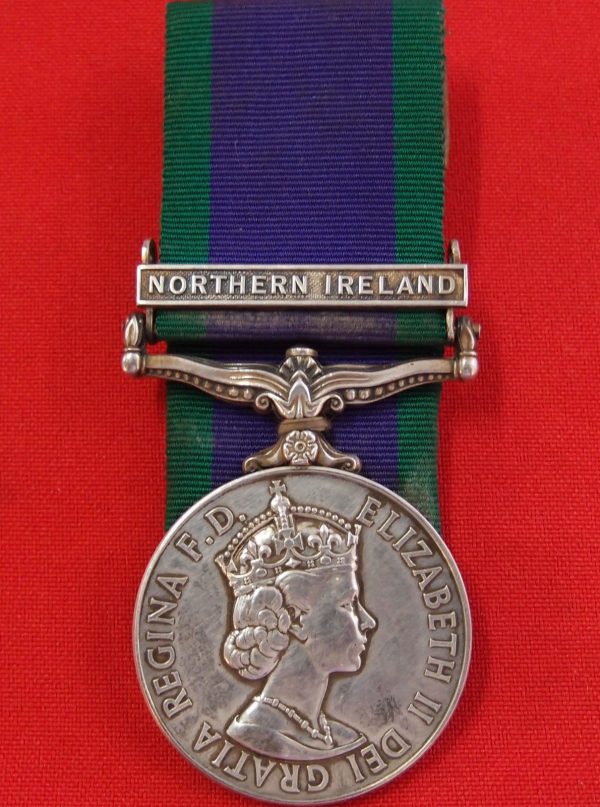 NORTHERN IRELAND GENERAL SERVICE MEDAL BRITISH ARMY PARACHUTE REGIMENT CLAYTON - Image 2