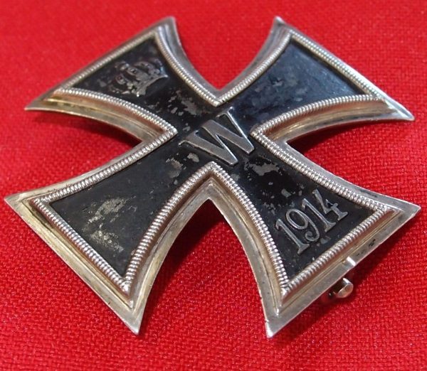 **SOLD** WW1 CONVEX 800 GERMAN IRON CROSS 1st CLASS FOR BRAVERY IN COMBAT MEDAL - Image 2