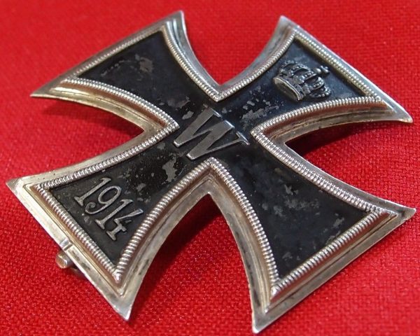 **SOLD** WW1 CONVEX 800 GERMAN IRON CROSS 1st CLASS FOR BRAVERY IN COMBAT MEDAL - Image 3