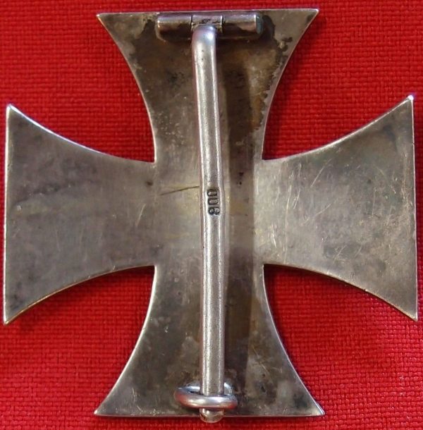 **SOLD** WW1 CONVEX 800 GERMAN IRON CROSS 1st CLASS FOR BRAVERY IN COMBAT MEDAL - Image 4