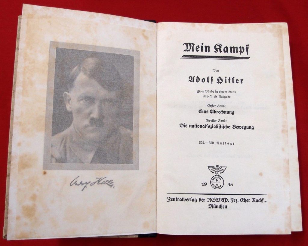 **SOLD** WW2 GERMAN WEDDING EDITION OF MIEN KAMPF – JB Military Antiques