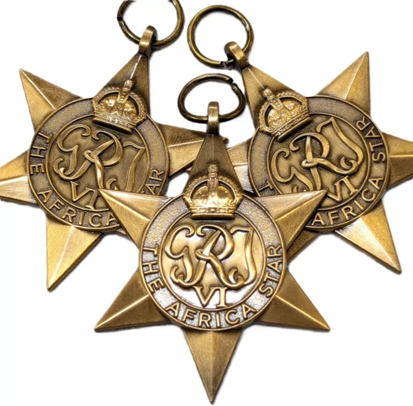 Replica x 10 WW2 Australia military Africa Star medals army navy air force