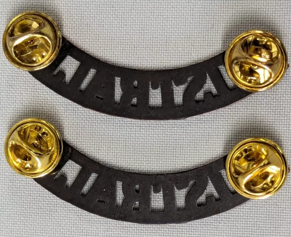 WW1 - WW2 Australian Army uniform brown shoulder titles badges replica AIF ANZAC