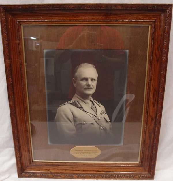 **SOLD** PERIOD WOOD FRAMED PHOTO OF ANZAC COMMANDER GENERAL SIR WILLIAM BIRDWOOD - Image 3