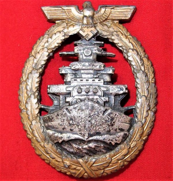 WW2 GERMAN KREIGSMARINE HIGH SEAS FLEET QUALIFICATION BADGE