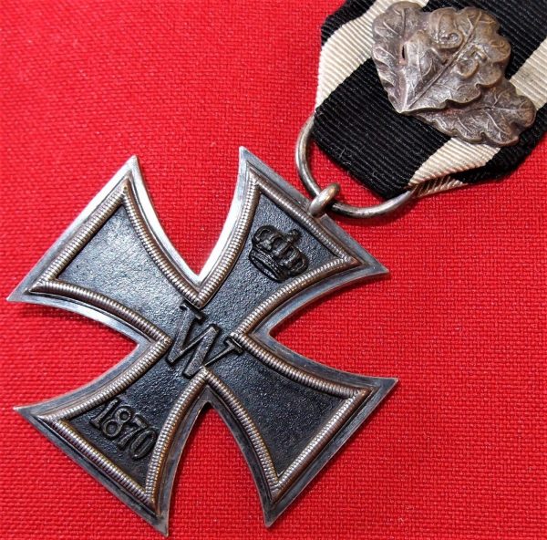 **SOLD** VINTAGE & RARE 1870 IRON CROSS 2nd CLASS FOR BRAVERY COMBATANT MEDAL BADGE