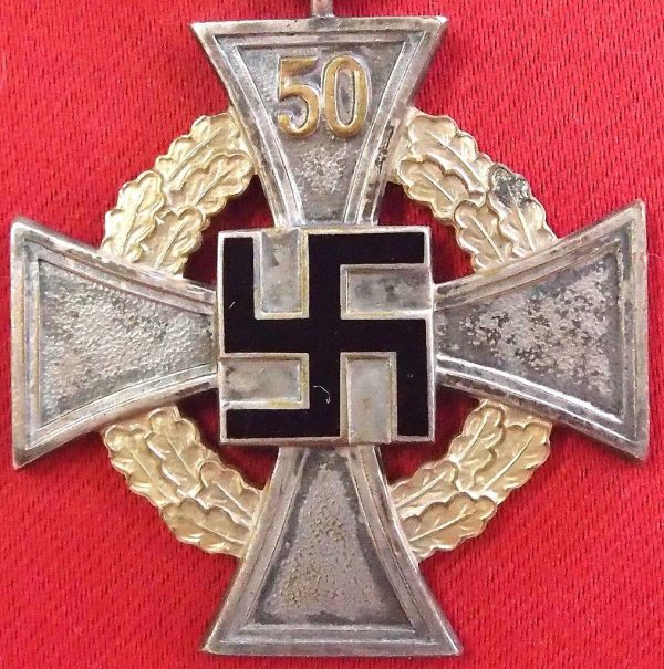 WW2 GERMAN 50 YEAR FAITHFUL SERVICE MEDAL - Image 4