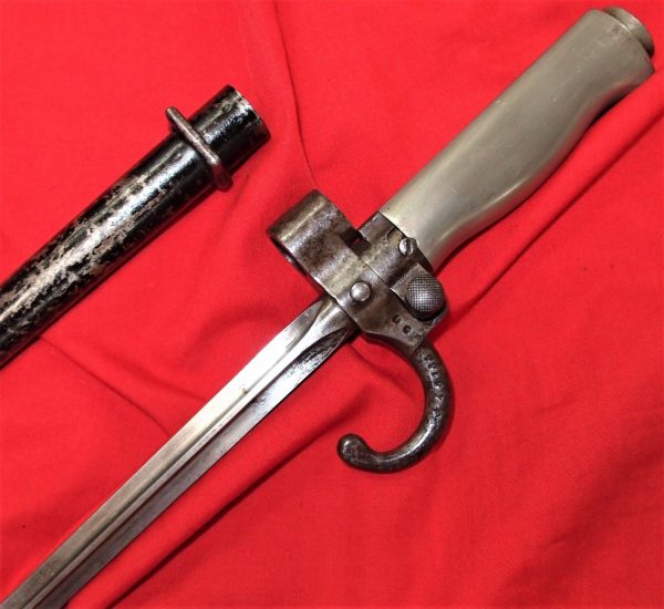 **SOLD** WW1 1886 LEBEL/ROSALIE SWORD BAYONET & SCABBARD FRENCH ARMY MATCHING NUMBERED