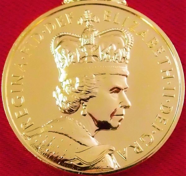 **SOLD** ORIGINAL 2001 BRITISH GOLDEN JUBILEE MEDAL QUEEN ELIZABETH II ROYAL AIR FORCE