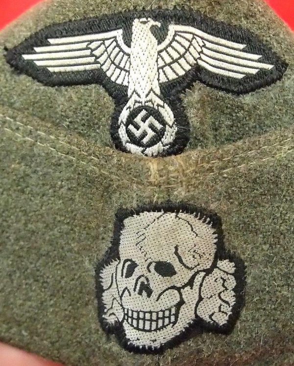 WW2 GERMAN SS ENLISTED MANS M40 OVERSEAS SIDE CAP - Image 7