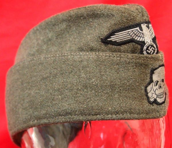 WW2 GERMAN SS ENLISTED MANS M40 OVERSEAS SIDE CAP - Image 4