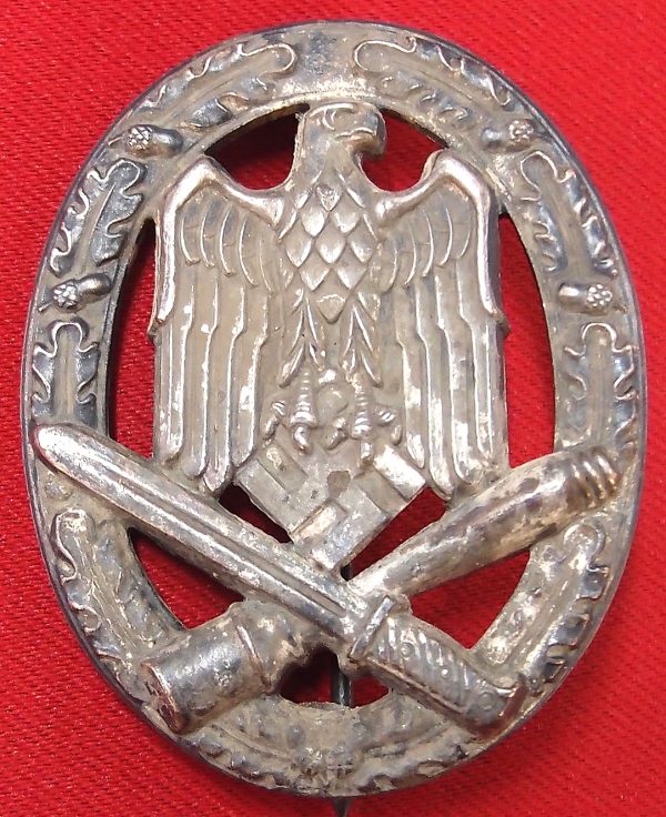 **SOLD** WW2 GERMAN GENERAL ASSAULT BADGE IN SILVER