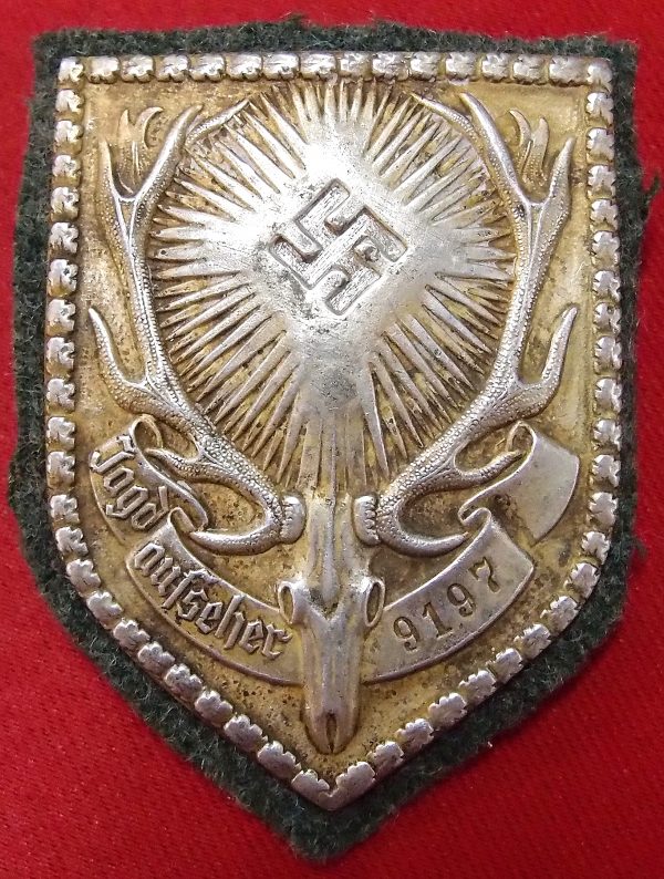 WW2 ERA GERMAN HUNTING ASSOCIATION WARDENS BADGE