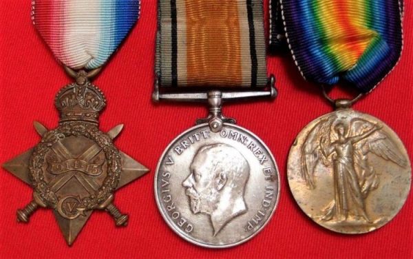 **SOLD** First World War Australian medal trio