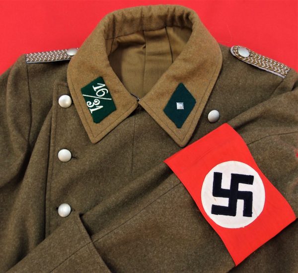 **SOLD** NAZI ERS SA GREATCOAT FOR A SCHARFUHRER (CORPORAL)