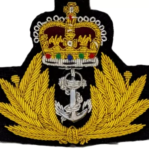 1953 - CURRENT ROYAL AUSTRALIAN NAVY OFFICER'S UNIFORM CAP BADGE R.A.N. R.N.