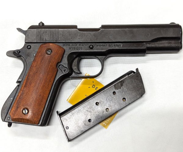 REPLICA M1911 US COLT HAND GUN PISTOL DENIX - STRIP DOWN TYPE WOODEN GRIPS - Image 4