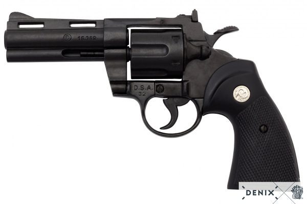 DENIX REPLICA GUN COLT PYTHON 357 MAGNUM REVOLVER PISTOL 4 INCH MODEL - Image 6