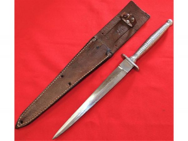 WW2 Australian Army commando stiletto dagger & scabbard