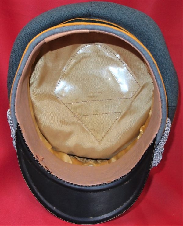 WW2 GERMANY ARMY CAVALRY OFFICER PEAKED CAP HAT - Image 6