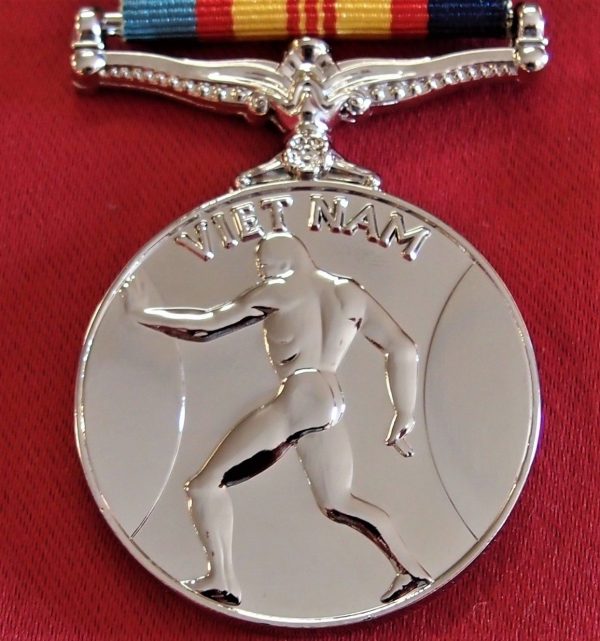 THE AUSTRALIAN VIETNAM SERVICE MEDAL ARMY NAVY AIR FORCE REPLICA WITH RIBBON - Image 2