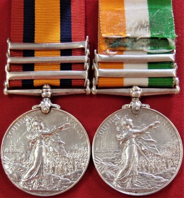 BRITISH QUEENS/KINGS SOUTH AFRICA BOER WAR SERVICE MEDALS 4259 TEMPLE SCOTTISH - Image 4