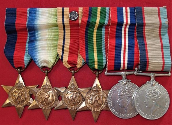 NAMED WW2 WAR MEDALS ROYAL AUSTRALIAN NAVY H.M.A.S. AUSTRALIA DAVIES RAN