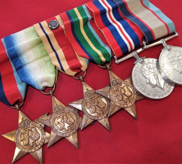 NAMED WW2 WAR MEDALS ROYAL AUSTRALIAN NAVY H.M.A.S. AUSTRALIA DAVIES RAN - Image 2