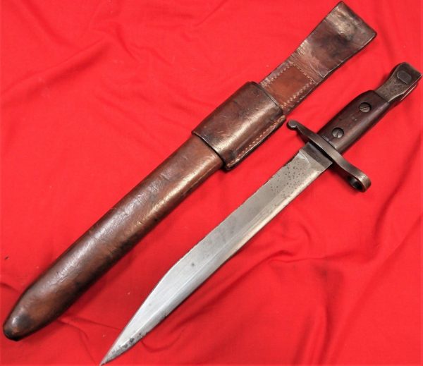 WW1 ERA CANADIAN ARMY ROSS BAYONET, SCABBARD & FROG DATED 1917 - Image 2