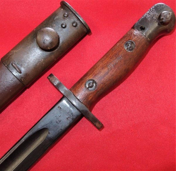 NEAR MINT WW2 AUSTRALIAN 303 RIFLE BAYONET SCABBARD SWORD ARMY 1945