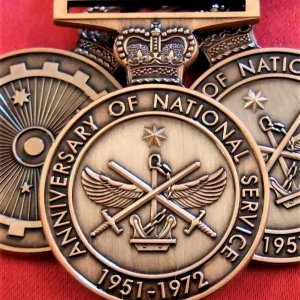 Replica x10 Australian Anniversary of National Service Medal military army navy