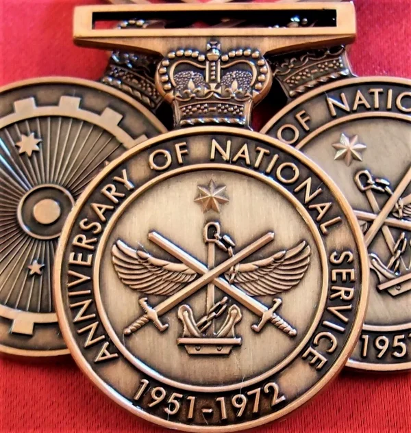 Replica x10 Australian Anniversary of National Service Medal military army navy